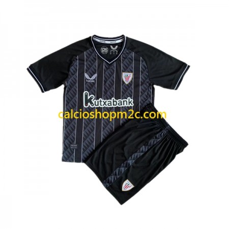 Athletic Bilbao Portiere Bambino Maglia Prima 2023/2024 Manica Corta (+ Pantaloncini)